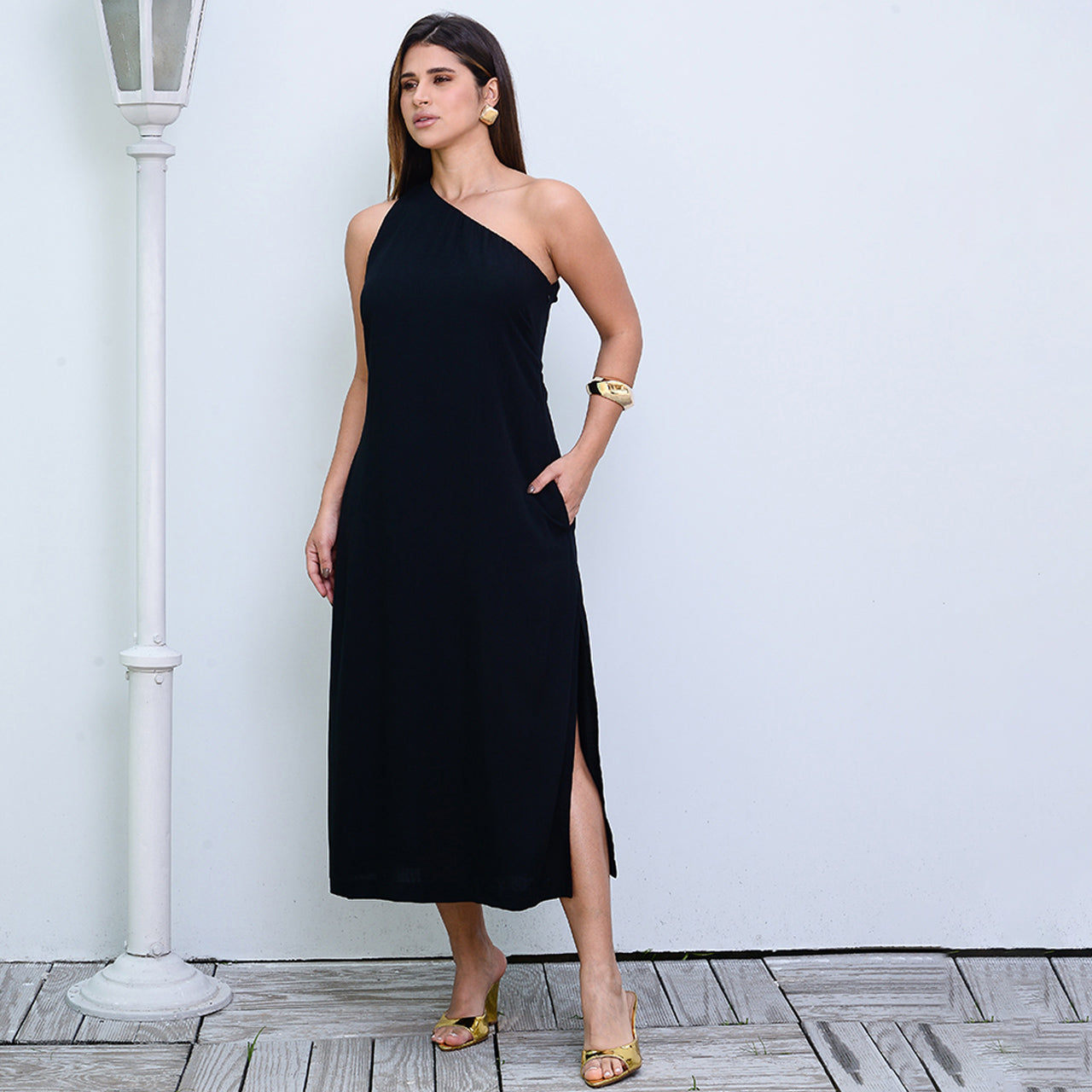 Vestido Midi Ombro