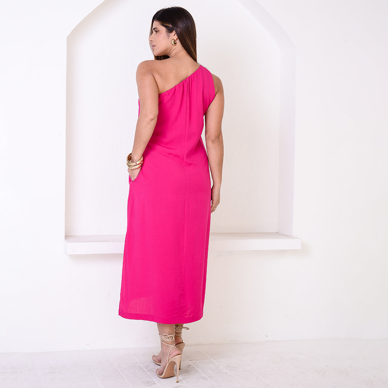Vestido Midi Ombro
