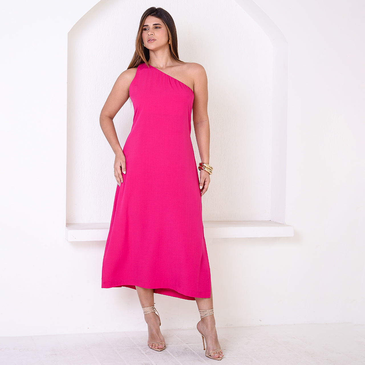 Vestido Midi Ombro