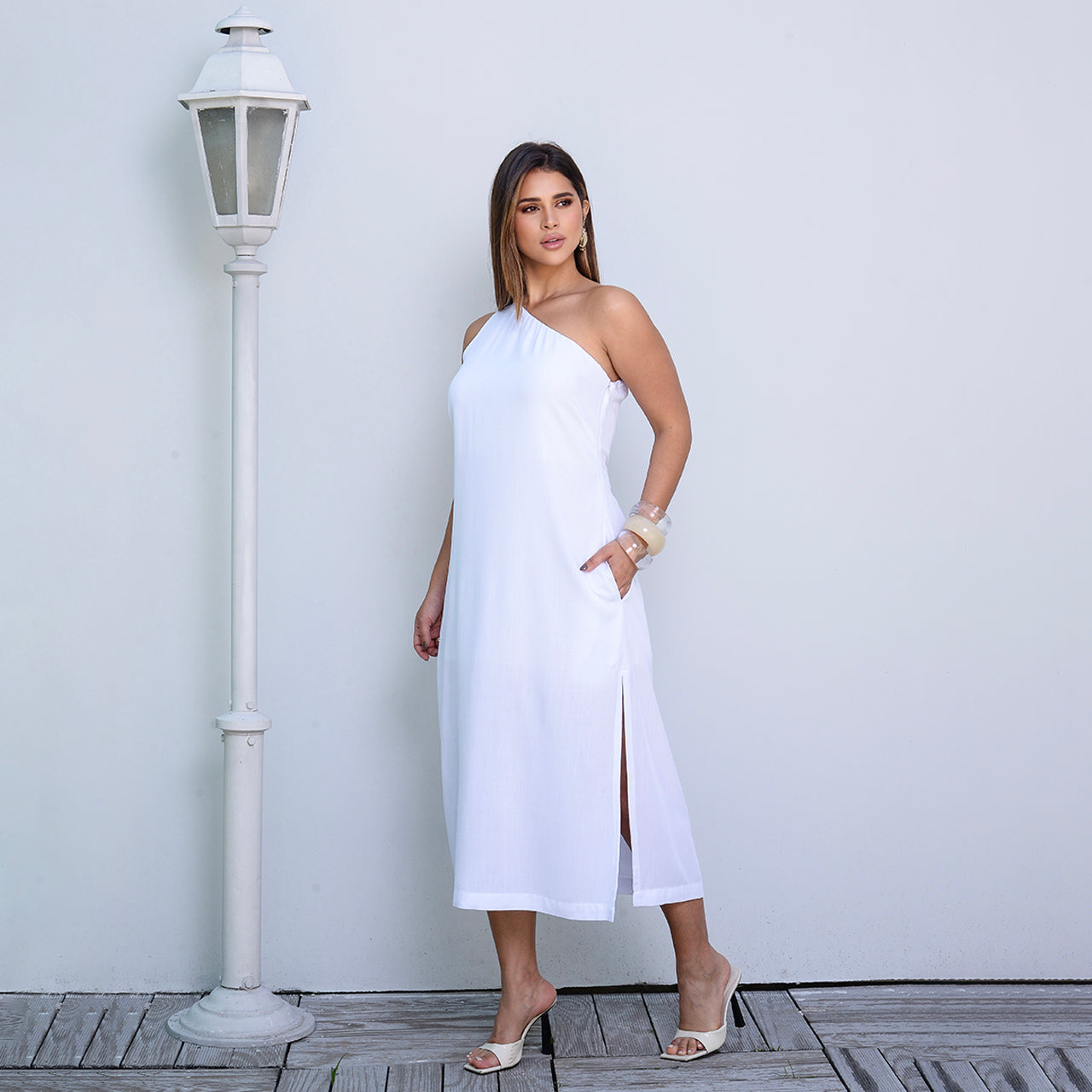Vestido Midi Ombro