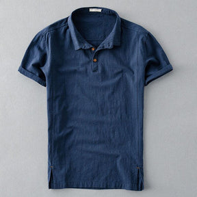 Camisa Gola Polo em Linho - Masculina