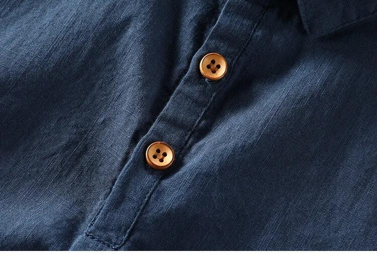 Camisa Gola Polo em Linho - Masculina