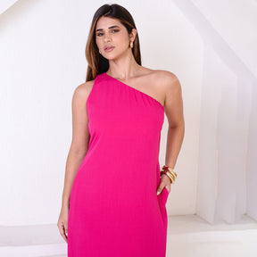 Vestido Midi Ombro