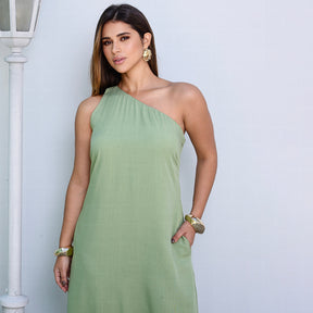 Vestido Midi Ombro