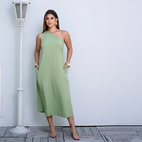 Vestido Midi Ombro